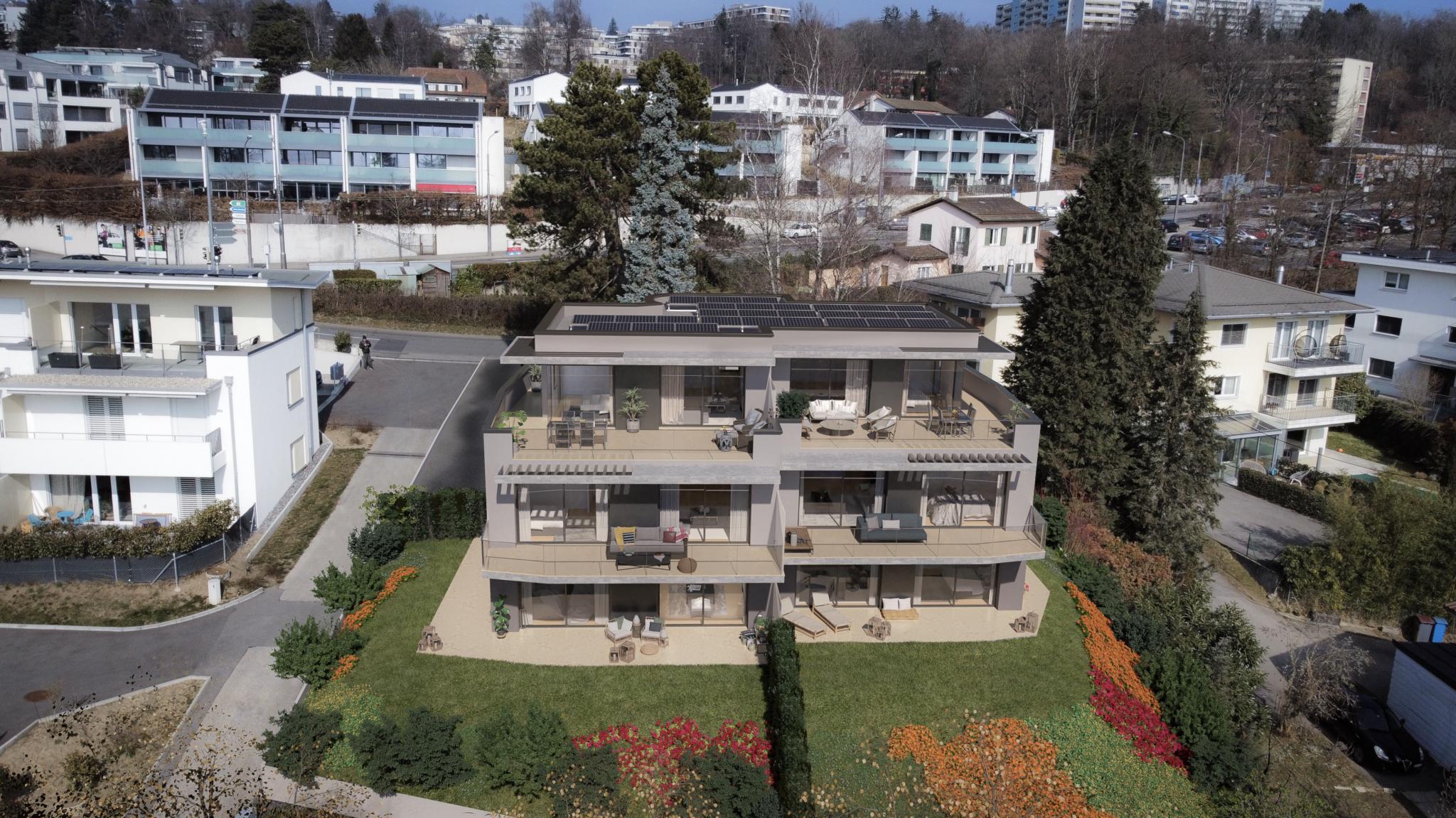 Résidence 55 à Lausanne - Appartement en rez-jardin Lot N° 2